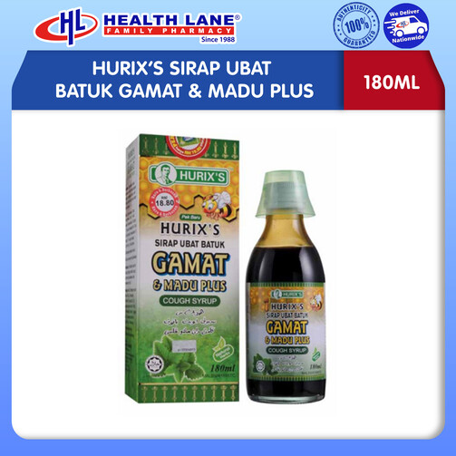 HURIX'S SIRAP BATUK GAMAT & MADU PLUS (180ML)